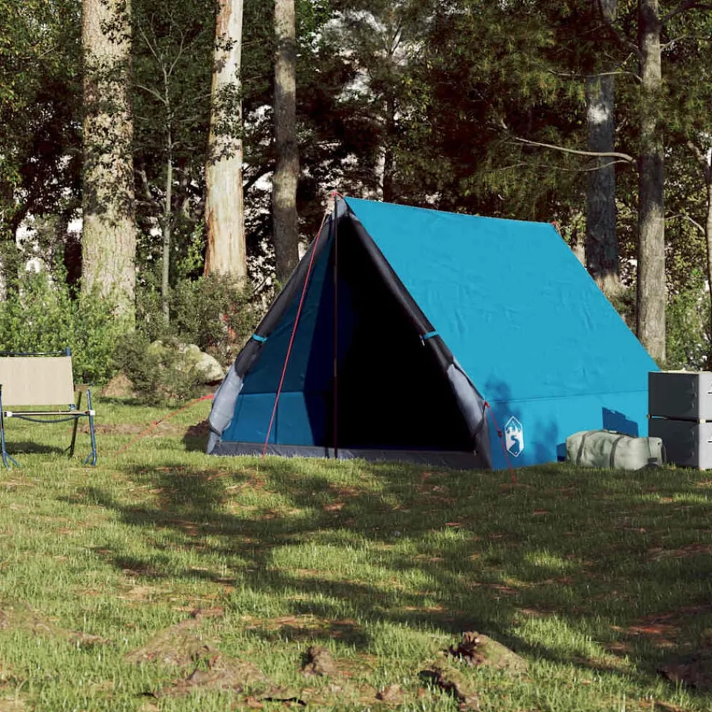vidaXL Actividades Al Aire Libre-Tienda de campaña marco en A para 2 personas impermeable