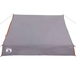 vidaXL Actividades Al Aire Libre-Tienda de campaña marco en A para 2 personas impermeable gris