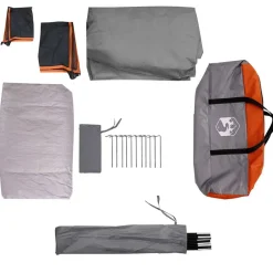 vidaXL Actividades Al Aire Libre-Tienda de campaña para 4 personas impermeable