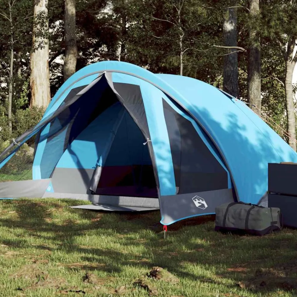 vidaXL Actividades Al Aire Libre-Tienda de campaña para 4 personas impermeable