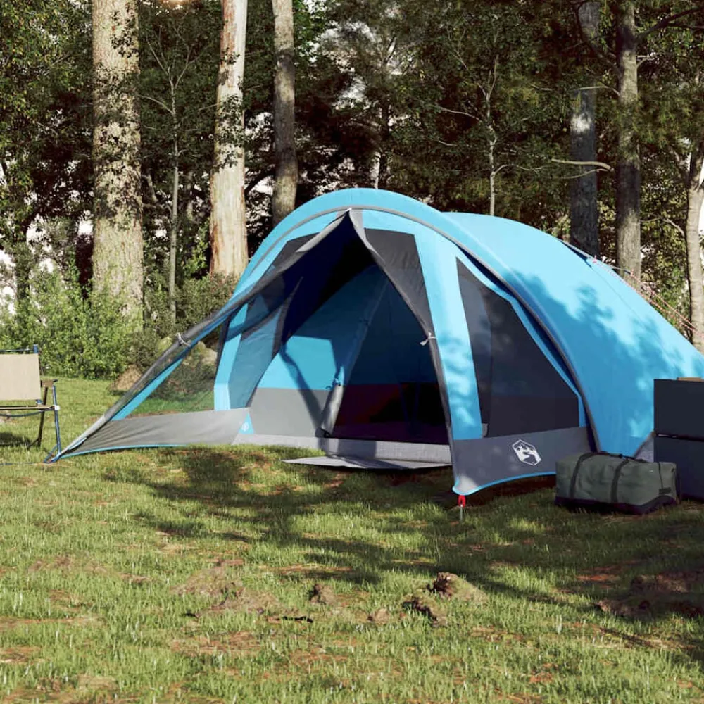 vidaXL Actividades Al Aire Libre-Tienda de campaña para 4 personas impermeable