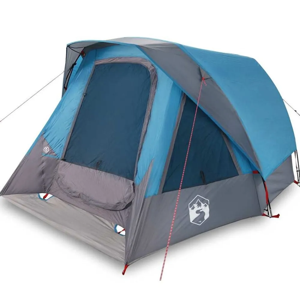 vidaXL Actividades Al Aire Libre-Tienda de campaña para 4 personas impermeable