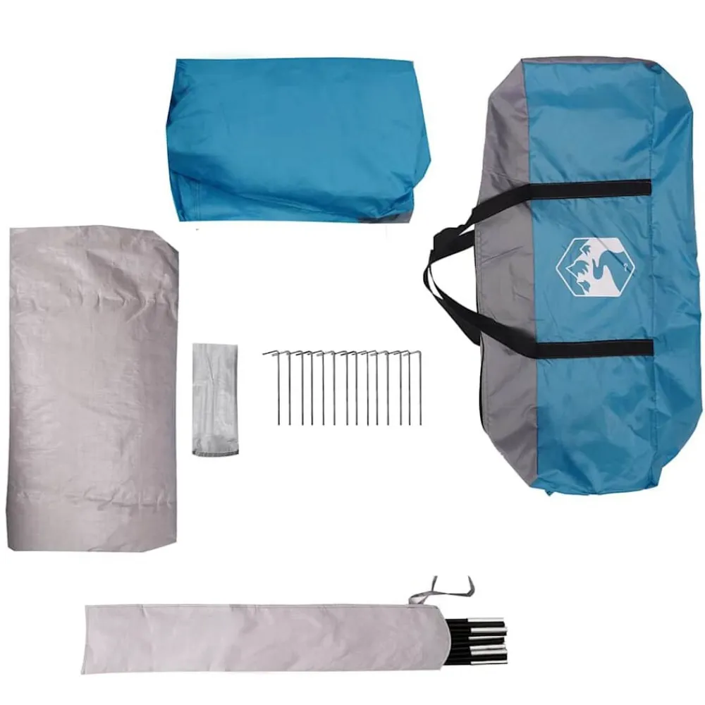 vidaXL Actividades Al Aire Libre-Tienda de campaña para 4 personas impermeable