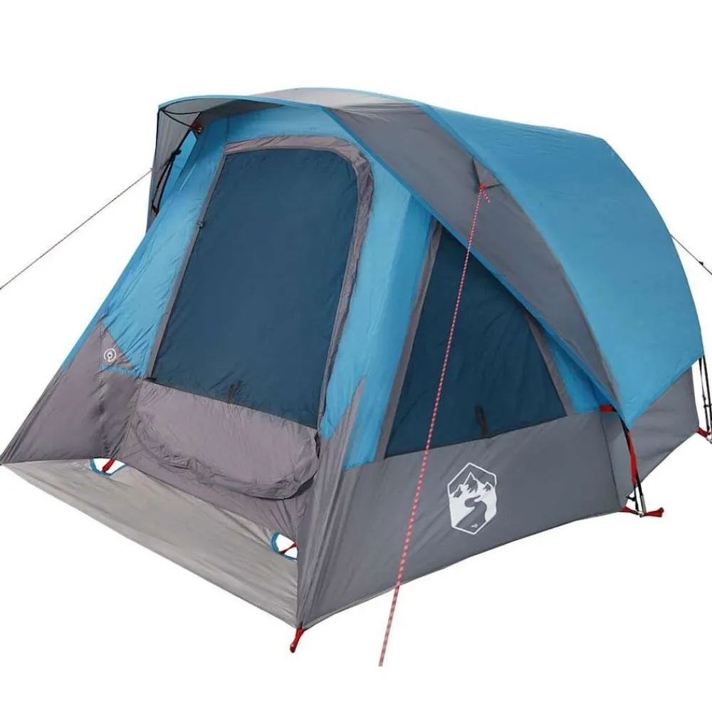vidaXL Actividades Al Aire Libre-Tienda de campaña para 4 personas impermeable