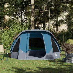 vidaXL Actividades Al Aire Libre-Tienda de campaña para 4 personas impermeable