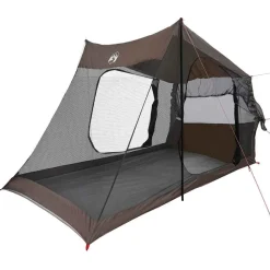 vidaXL Tienda de campaña para coche para 2 personas impermeable marrón Marr&oacute;n Clearance