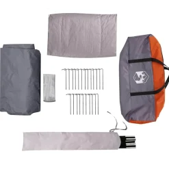 vidaXL Actividades Al Aire Libre-Tienda de campaña para 3 personas con techo