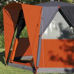 vidaXL Actividades Al Aire Libre-Tienda de campaña para 3 personas con techo