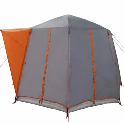 vidaXL Actividades Al Aire Libre-Tienda de campaña para 3 personas con techo
