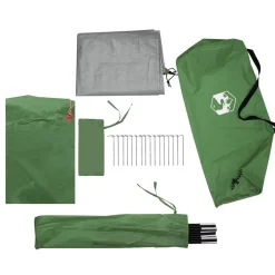 vidaXL Tienda de campaña para 2 personas impermeable Verde Clearance
