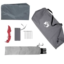 vidaXL Tienda de campaña para coche impermeable Gris y naranja Online