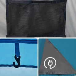 vidaXL Tienda de campaña para 5 personas impermeable Azul