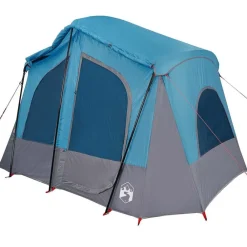 vidaXL Tienda de campaña para 5 personas impermeable Azul