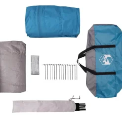 vidaXL Actividades Al Aire Libre-Tienda de campaña para 4 personas 455 x 252 x 178 cm