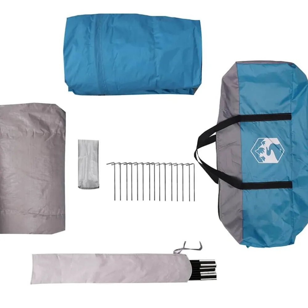 vidaXL Actividades Al Aire Libre-Tienda de campaña para 4 personas 455 x 252 x 178 cm