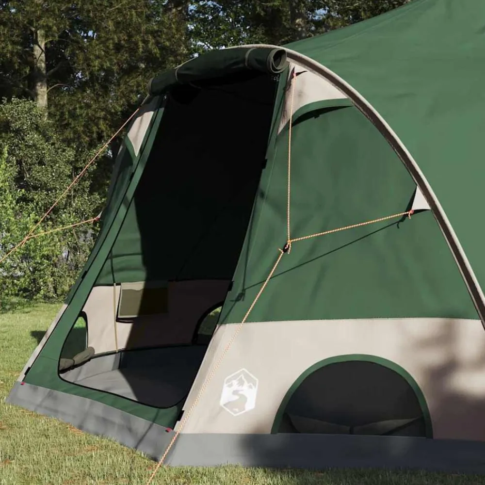 vidaXL Tienda de campaña para 4 personas 505 x 450 x 248 cm Verde Outlet