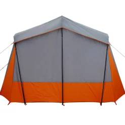 vidaXL Tienda de campaña para 5 personas impermeable Gris y naranja Clearance
