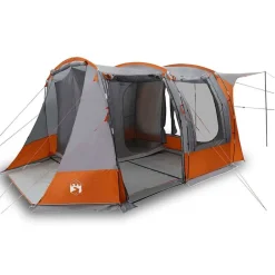 vidaXL Tienda de campaña para coche impermeable Gris y naranja Clearance