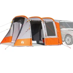 vidaXL Tienda de campaña para coche impermeable Gris y naranja Clearance