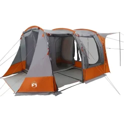 vidaXL Tienda de campaña para coche impermeable Gris y naranja Clearance
