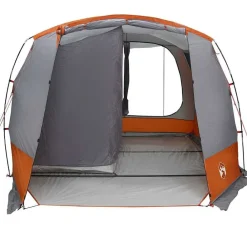 vidaXL Tienda de campaña para coche impermeable Gris y naranja Clearance