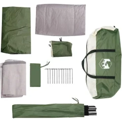 vidaXL Tienda de campaña para 8 personas impermeable Verde Clearance