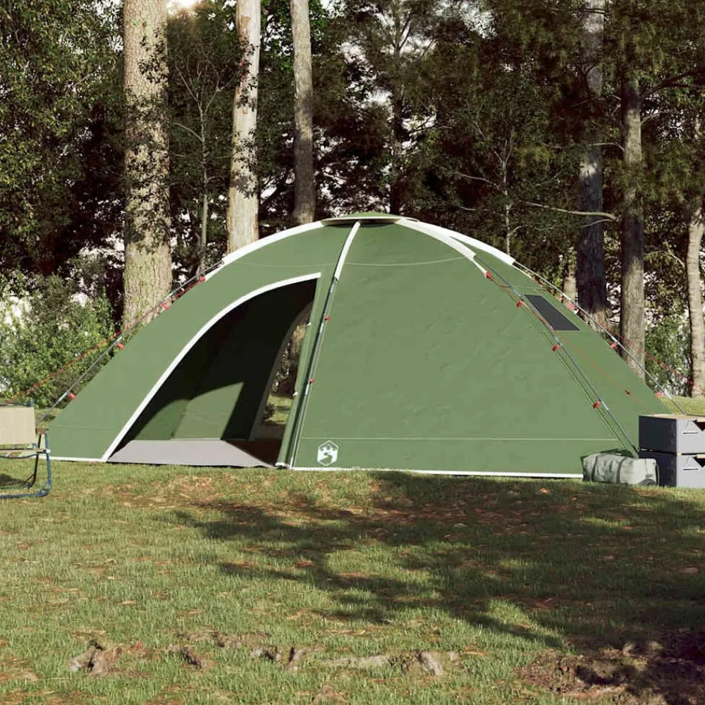 vidaXL Tienda de campaña para 8 personas impermeable Verde Clearance