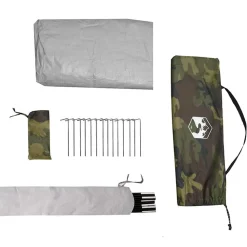 vidaXL Tienda de campaña para 2 personas impermeable Camuflaje