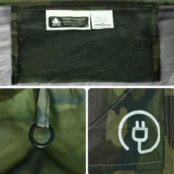 vidaXL Tienda de campaña para 2 personas impermeable Camuflaje