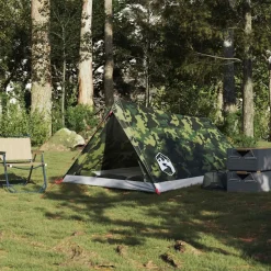 vidaXL Tienda de campaña para 2 personas impermeable Camuflaje