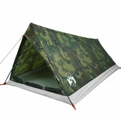vidaXL Tienda de campaña para 2 personas impermeable Camuflaje