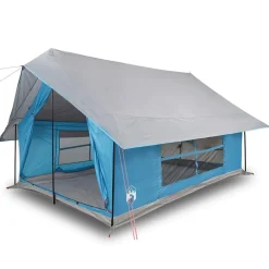 vidaXL Tienda de campaña para 5 personas impermeable Azul Discount