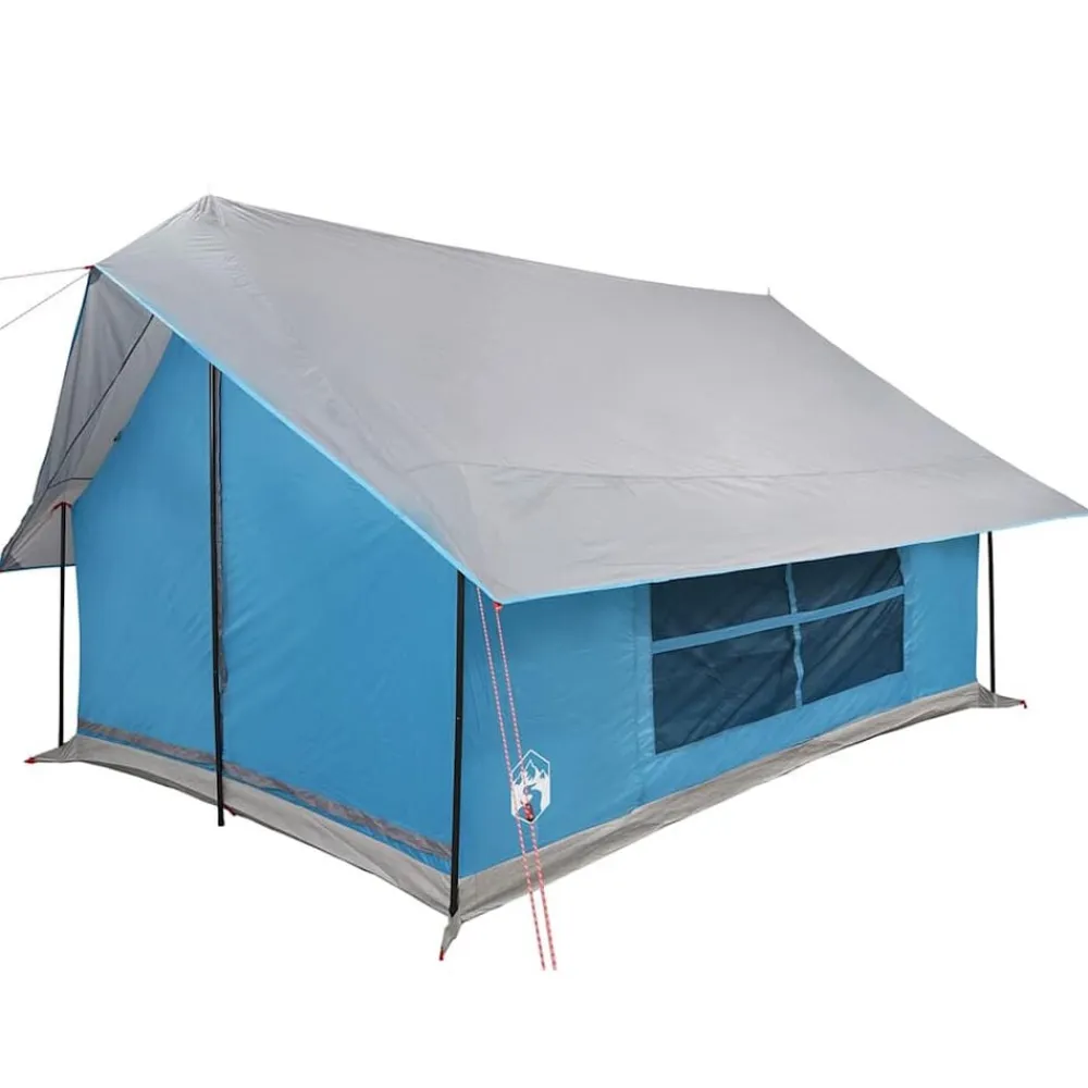 vidaXL Tienda de campaña para 5 personas impermeable Azul Discount
