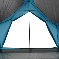 vidaXL Tienda de campaña para 5 personas impermeable Azul Discount