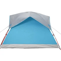 vidaXL Tienda de campaña para 4 personas impermeable Azul Outlet