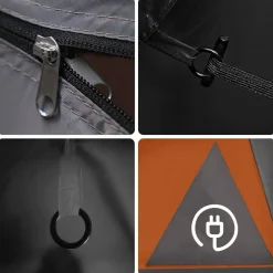 vidaXL Actividades Al Aire Libre-Tienda de campaña para 2 personas impermeable