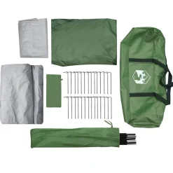 vidaXL Tienda de campaña túnel para 4 personas impermeable Verde Best