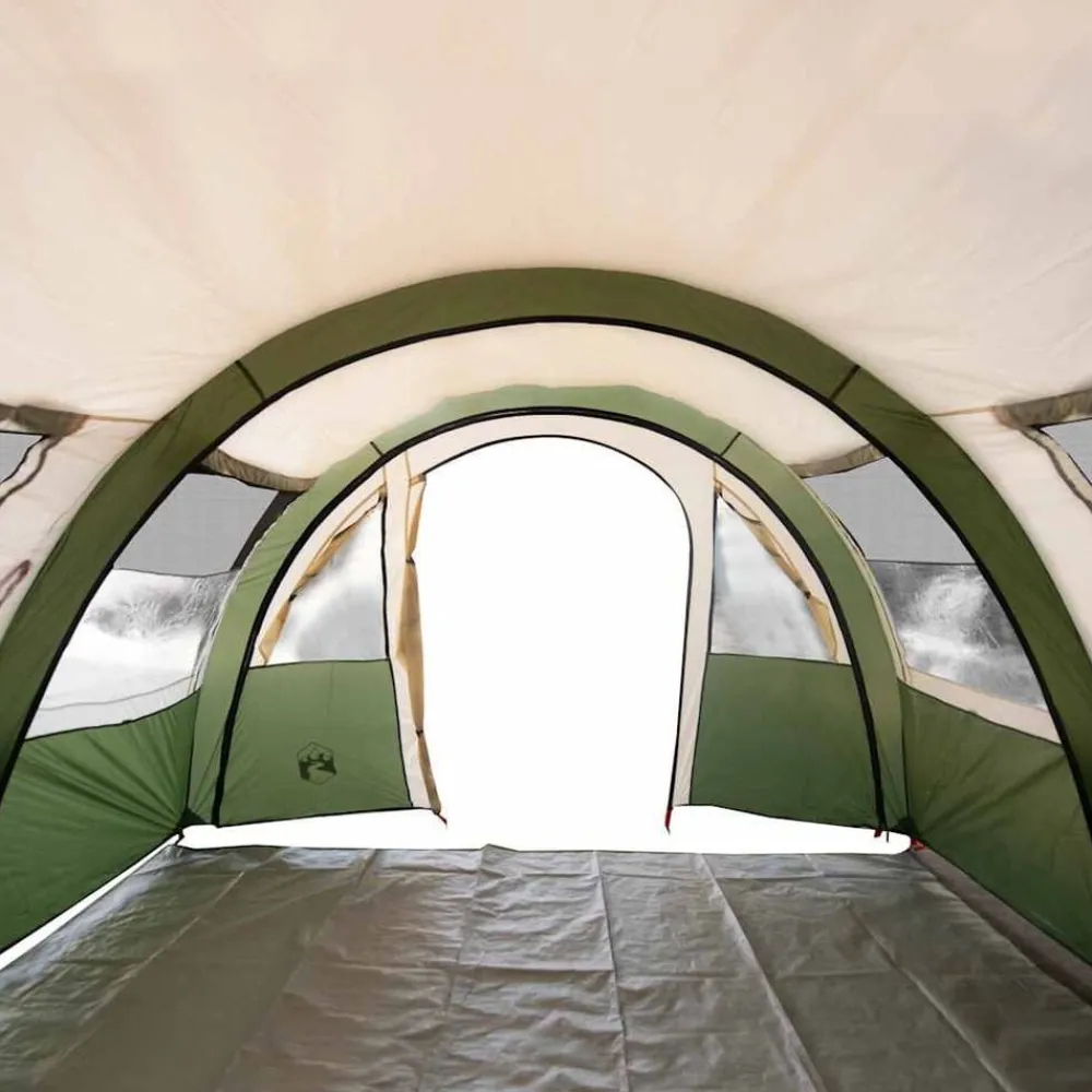 vidaXL Tienda de campaña túnel para 4 personas impermeable Verde Best
