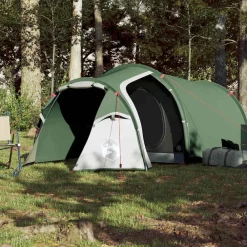 vidaXL Tienda de campaña túnel para 2 personas impermeable Verde Outlet