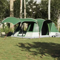 vidaXL Tienda de campaña túnel para 5 personas impermeable Verde Clearance
