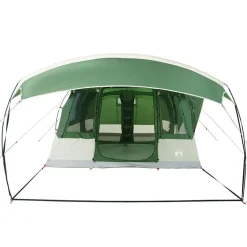 vidaXL Tienda de campaña túnel para 5 personas impermeable Verde Clearance