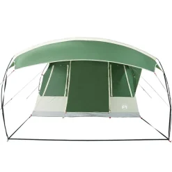 vidaXL Tienda de campaña túnel para 5 personas impermeable Verde Clearance