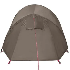 vidaXL Actividades Al Aire Libre-Tienda de campaña túnel para 3 personas impermeable marrón