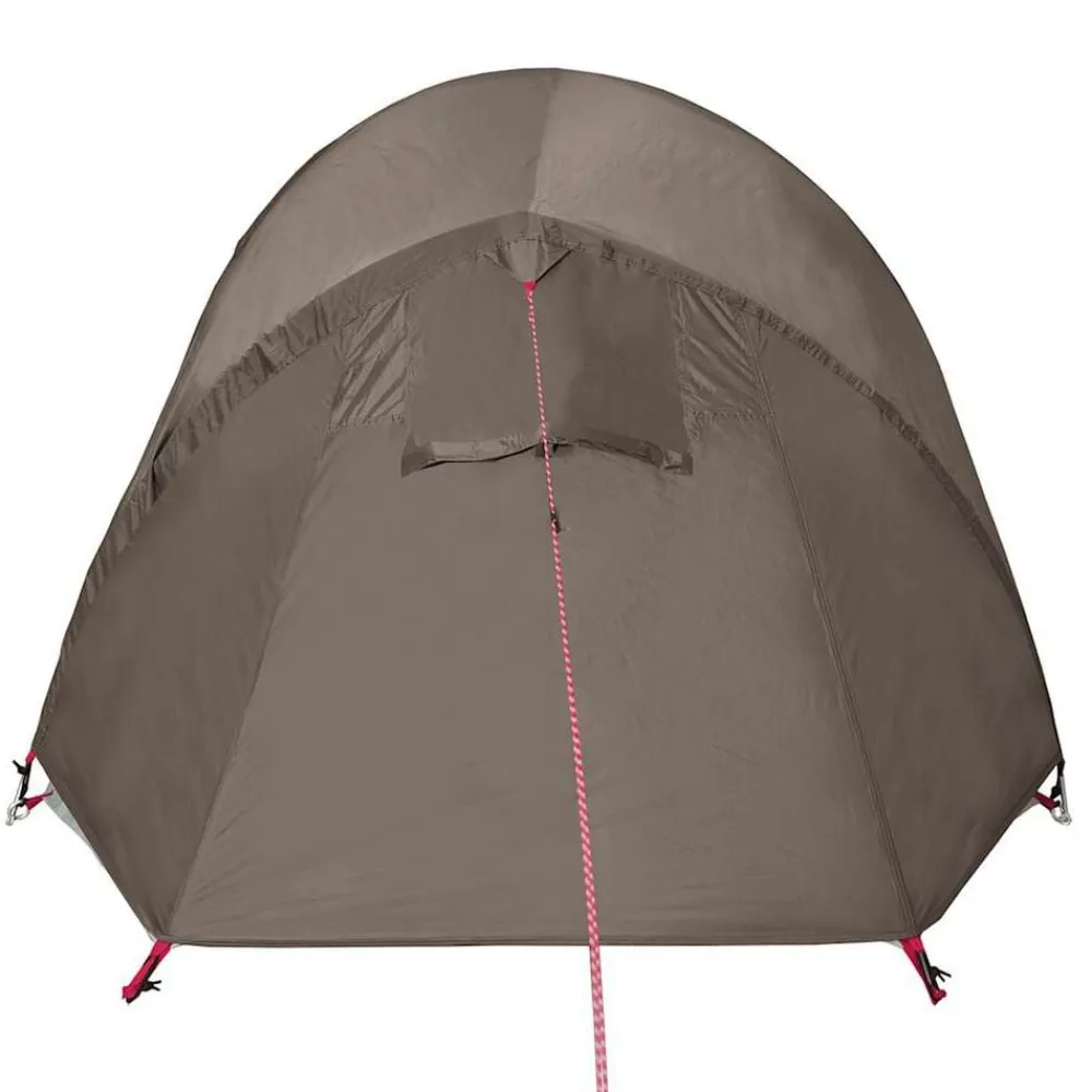 vidaXL Actividades Al Aire Libre-Tienda de campaña túnel para 3 personas impermeable marrón