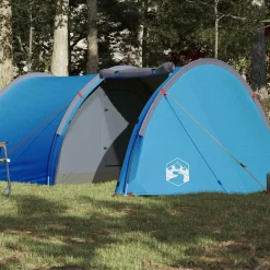 vidaXL Actividades Al Aire Libre-Tienda de campaña túnel para 4 personas impermeable
