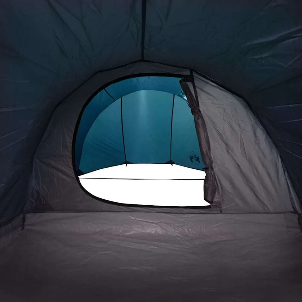 vidaXL Actividades Al Aire Libre-Tienda de campaña túnel para 4 personas impermeable