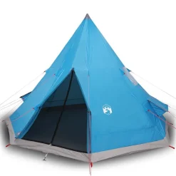 vidaXL Actividades Al Aire Libre-Tienda de campaña tipi para 4 personas impermeable