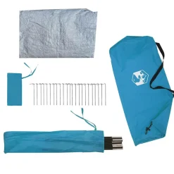 vidaXL Actividades Al Aire Libre-Tienda de campaña tipi para 4 personas impermeable