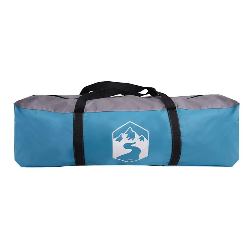 vidaXL Tienda de campaña túnel para 4 personas impermeable Azul Clearance