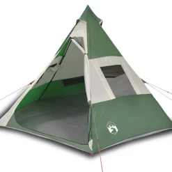 vidaXL Actividades Al Aire Libre-Tienda de campaña tipi para 7 personas impermeable